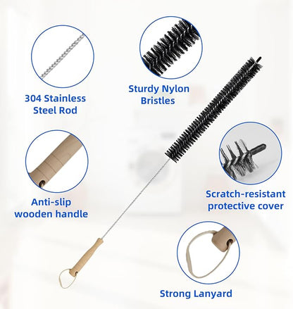 Dryer Vent Cleaner Kit 5 Pack for Fire Prevention-Home Essentials Long Flexible - Image 3
