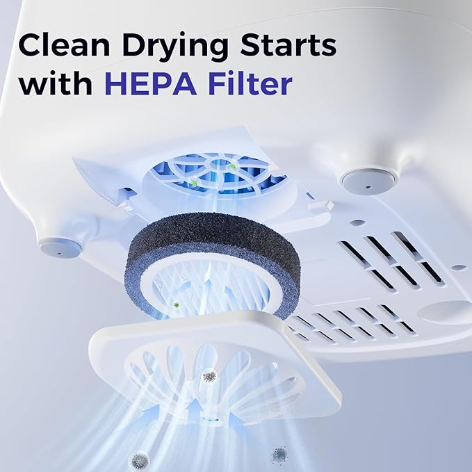 Bottle Sterilizer and Dryer, 99.999% Deep Sterilization, 6-min Rapid Disinfection, Up to 12 Bottles, HEPA Filter, All-in-One for Baby Bottles, Breast Pump Parts & Newborn Essentials