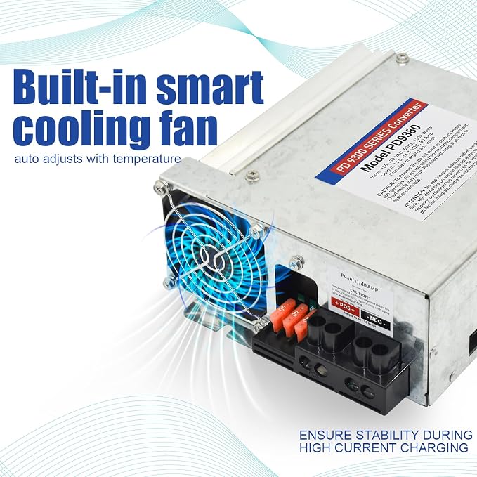 PD9380 Power Converter replacement-9300 Series Converter, 80Amp 120V to 12V RV - Image 6