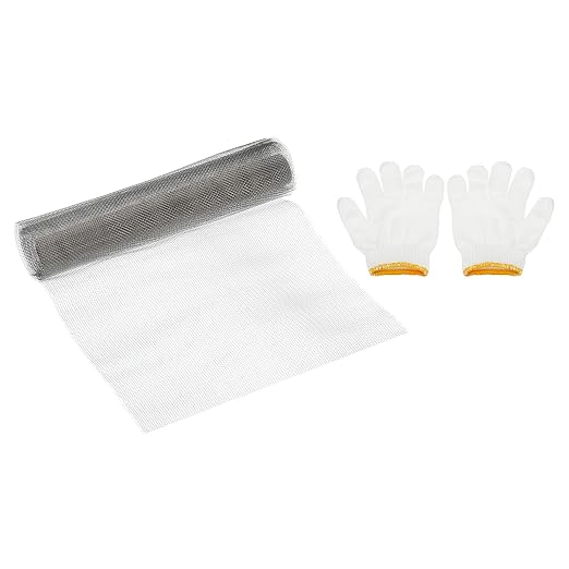 PATIKIL 40" L x 16" W Woven Wire Mesh, 16 Mesh 304 Stainless Steel Air Vent by PATIKIL