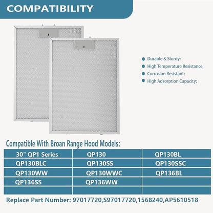 BPPFA30 Range Hood Filter 11.81" x 16.25" Replacement - Image 3
