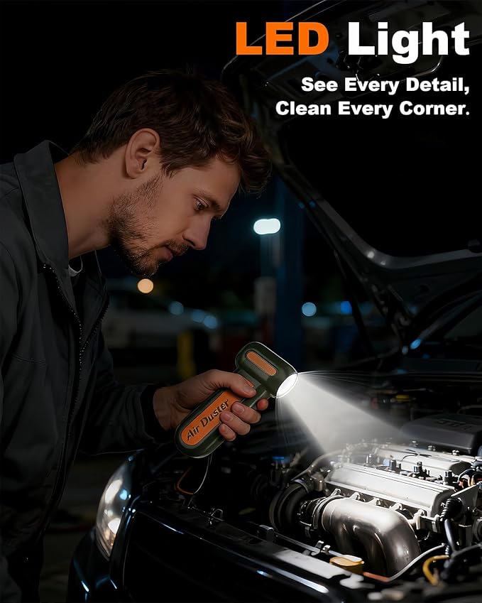 Super Powerful Compressed Air Duster, Rechargeable Duster Blower - Image 5