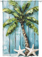 Sheer Curtains 72 Inches Long, Coastal Beach Starfish Semi Sheer Curtains Light by Unknown