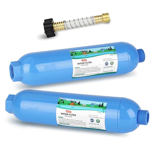 OULEME RV Water Filter, Inline Water Hose Filter by OULEME