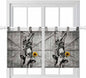 Funny Farm Animals Kitchen Curtains 36 Inch Length, Small Window Curtains Tab by Unknown