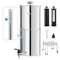 IceJoy Ultra-Filtration Gravity Water Filter System, Stainless Steel Countertop by IceJoy