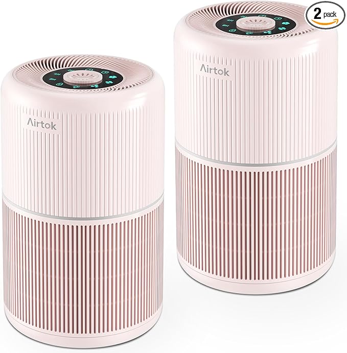 2 Pack Air Purifier for Home Bedroom by AIRTOK