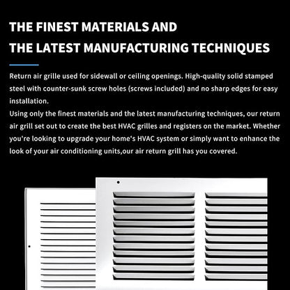 Return Air Grill 24x6, Air Return Vent Cover, Flat Vent Cover, Rejillas De Aire - Image 5