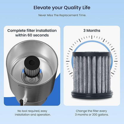GLACIER FRESH 2.25G Stainless Steel Countertop Water Filtration System - Image 5