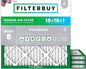 Filterbuy 18x18x1 Air Filter MERV 8 Essential Dust & Allergy Defense, by Filterbuy