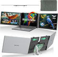 Blackview DCM6 Triple Laptop Screen Extender,14" 1080P FHD IPS Portable External Screen,Two Cable USB C Travel for 13-17'' Laptop,Plug & Play Compatible with Windows/Mac/Chrome OS and Mobile Devices