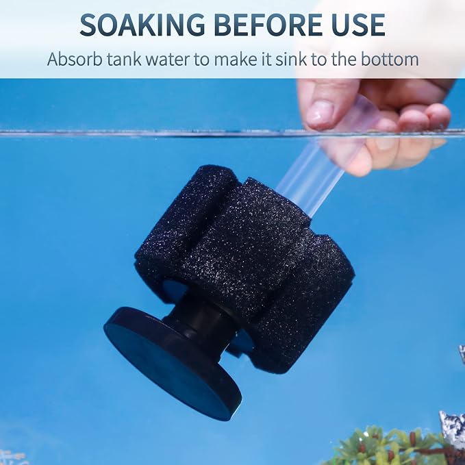 Pawfly Aquarium Bio Sponge Filter Quiet Betta Fry Shrimp and Small Fish Foam - Image 6