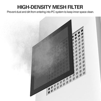MoKo 120mm Dust Filter for Computer Cooler Fan, Magnetic Frame PC Fan Dust Mesh - Image 2