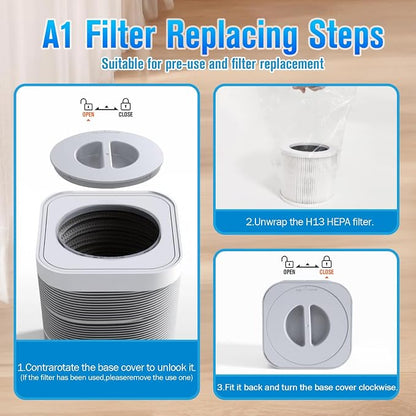 A1 A1W Air P-urifier Filter Replacement Fit - Image 8