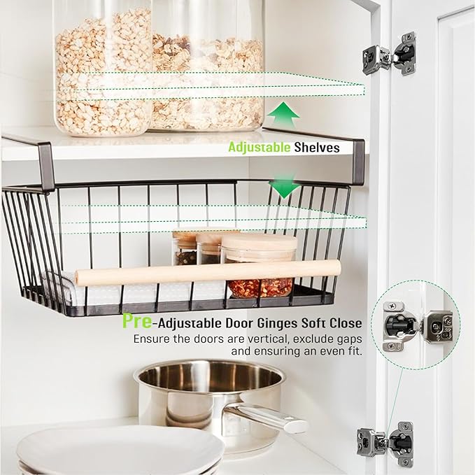 Wall Kitchen Cabinets, RTA Cabinets, White Shaker Cabinet, Wall Mounted, RTA Upper Cabinet, Modern for Kitchen and Bathroom with Door (White, 12" W x 36" H x 12" D)