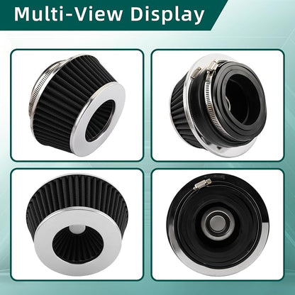 AUTOKAY Universal Clamp-On Air Filter Round Reverse Tapered Washable Filter 3 - Image 7