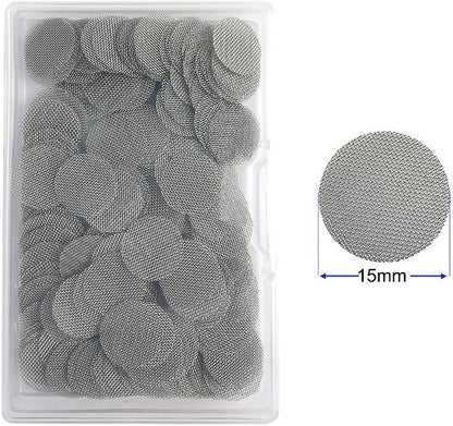 200pcs Stainless Steel Pipe Filters, 15mm/0.59 Inch Smoking Screens Pipe - Image 2