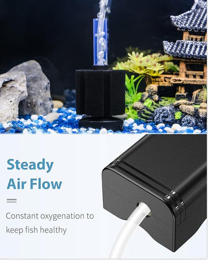 Pawfly Aquarium Air Pump with Nano Bio Sponge Filter Kit Air Control Valve - Image 7
