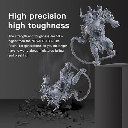 Nova3D ABS-Like 3D Printer Resin 2.0, Enhanced Toughness and Strength, High - Image 4
