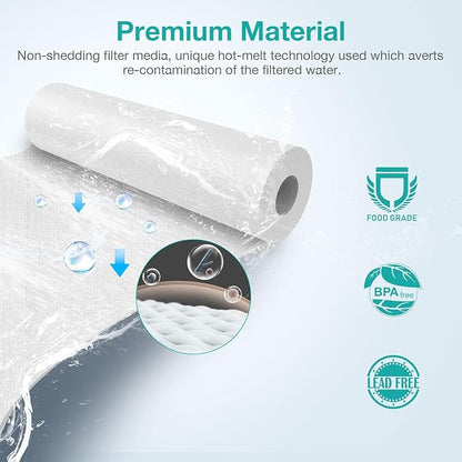 SimPure 5 Micron 10" x 2.5" Whole House Carbon Sediment Water Filter Cartridge - Image 4