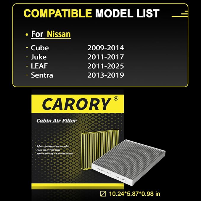 Cabin Air Filter w/Activated Carbon - Image 2