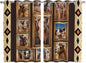 2 Panel Kitchen Cafe Curtains, Wildlife Camels Sunlight Filtering Nature Air by Hokiten