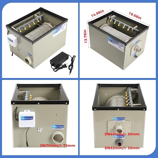 Rotary Drum Filter-3000GPH Canister Filter AC110-240V RDF Fully Automatic Water - Image 5