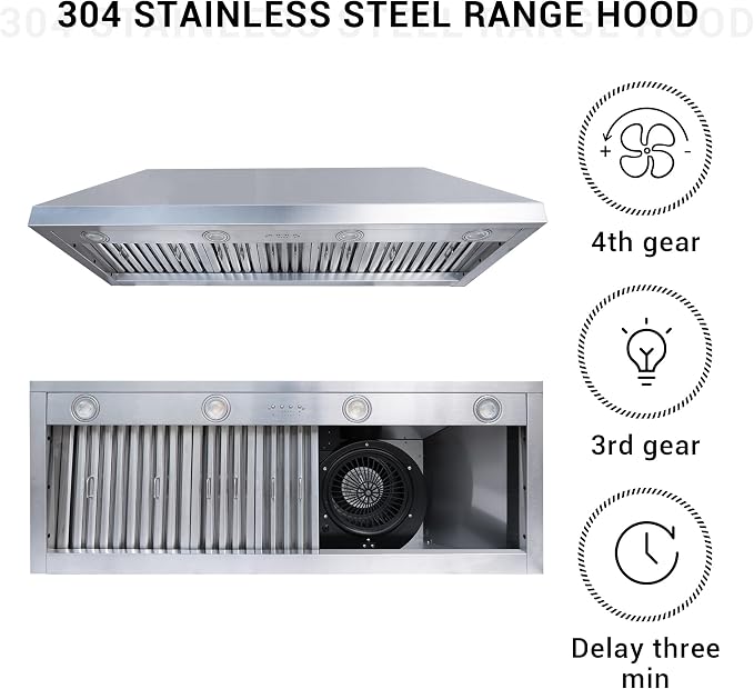 CHETTO C Stainless Steel Range Hood Cover - Image 5