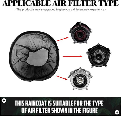 Waterproof Air Filter Rain Sock Motorcycle Dustproof Cold Air Intake Protective - Image 4