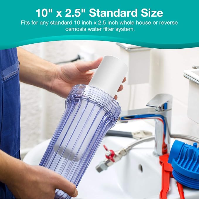 SimPure 5 Micron 10" x 2.5" Whole House Carbon Sediment Water Filter Cartridge - Image 5