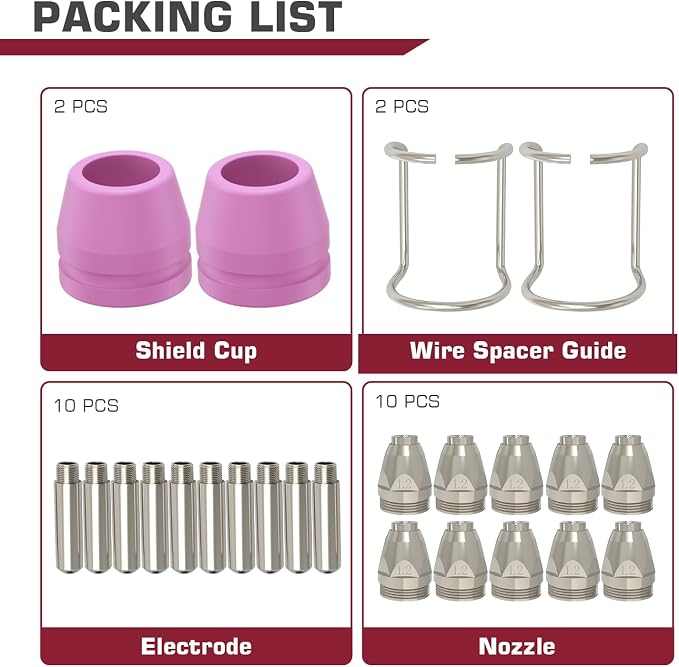 ARCCAPTAIN AG-60 Plasma Cutter Torch Consumables, .045'' SG-55 AG-60 WSD-60 - Image 6