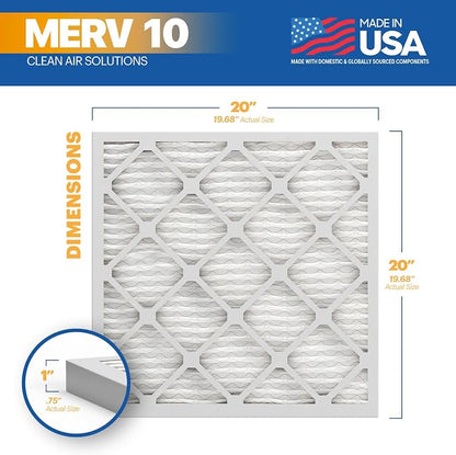 BNX TruFilter 20x20x1 MERV 10 AC Furnace Air Filter - Image 2