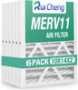 6 Pack Updated 10x14x2 Air Filter, pertain Merv 11 HVAC Pleated A/C Furnace by Unknown