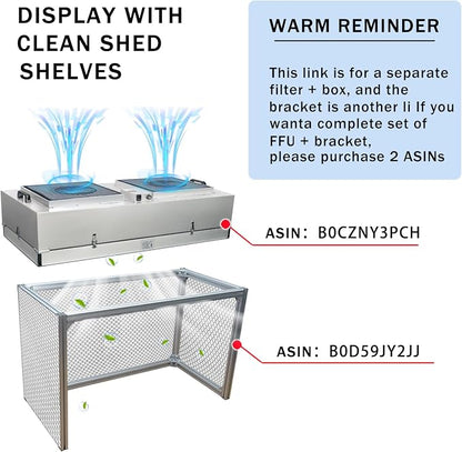 HEPA H14-Filter Laminar Flow Hood Updated FanFilter Unit（Include HEPA - Image 7