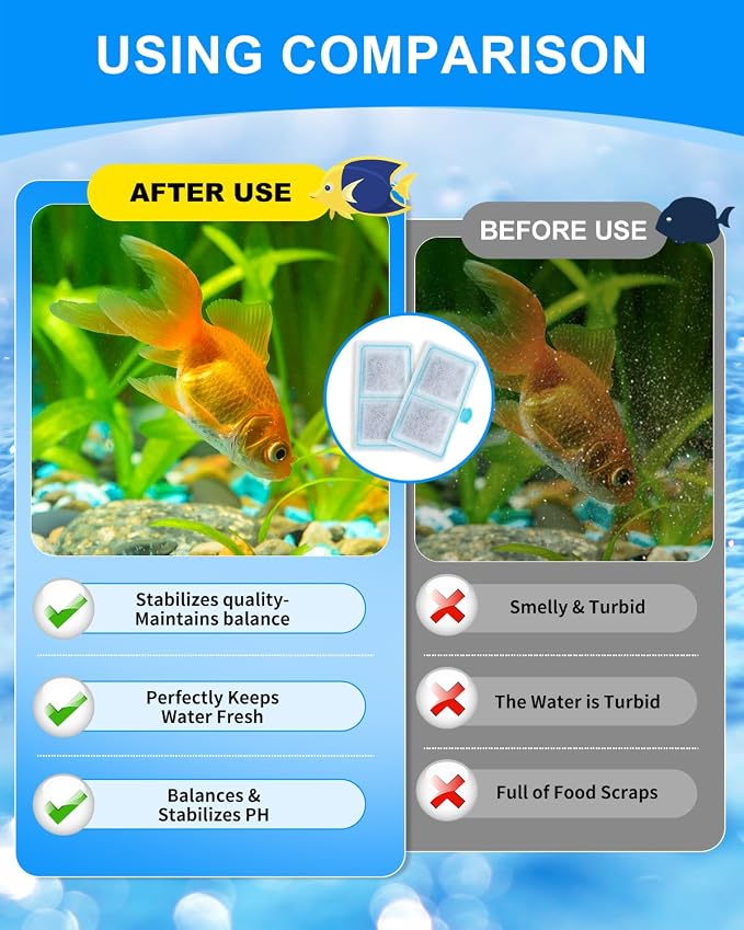 6 Pack Upgraded EF-S Fish Tank Filters Compatible - Image 7