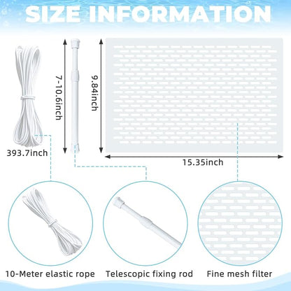 Pool Skimmer Guard Kit Pool Skimmer Screen Net Skimmer Catcher Leaf Shield Net - Image 3