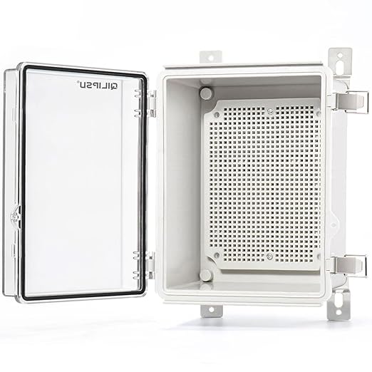 QILIPSU Outdoor WiFi Enclosure, 8.6"x6.7"x4.3" Waterproof Electrical Junction by QILIPSU