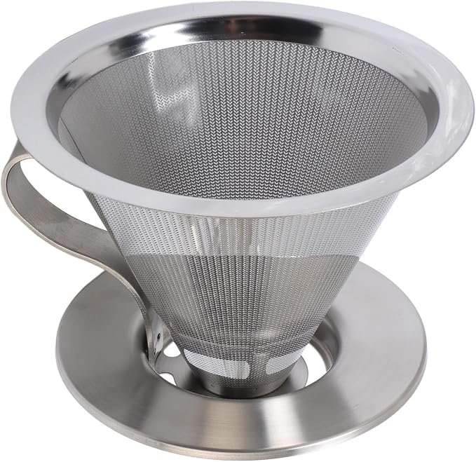 SIXRUN Portable Stainless Steel Cone Coffee Filter, Optimal Extraction by SIXRUN