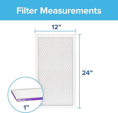 Filtrete 12x24x1 AC Furnace Air Filter, MERV 12, MPR 1500, CERTIFIED asthma & - Image 2