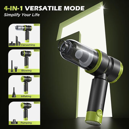 Handheld Car Vacuum with 15000PA Power, 4 in 1 Powerful Cordless Vacuum Cleaner - Image 3
