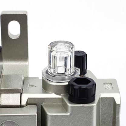 SNS 1/4" NPT Compressed Air Filter Regulator Lubricator Two Units Combo FRL - Image 6