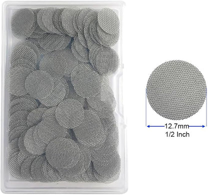210pcs Stainless Steel Pipe Filters, 12.7mm Smoking Screens Pipe - Image 2