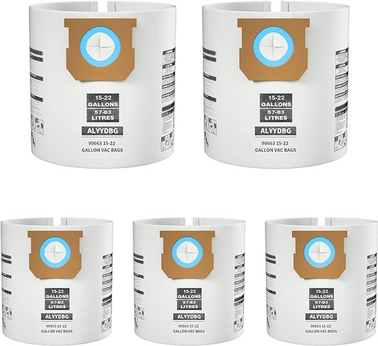for Shop Vac Bags 15-22 Gallon, Type G 90663 9066300; Type J 90673 9067300 and by ALYYDBG
