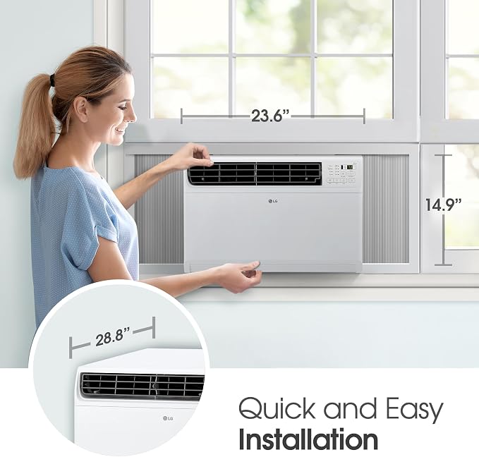 LG 14000 BTU Window Air Conditioner Energy Saving Dual Inverter Remote Control - Image 2