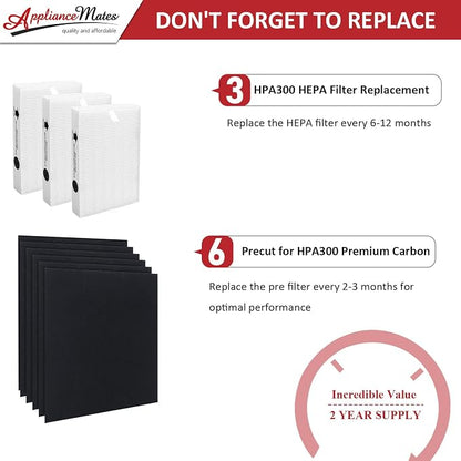 HPA300 HEPA Filter Replacement for Honeywell Air Purifier 3 HEPA R Filters and - Image 7