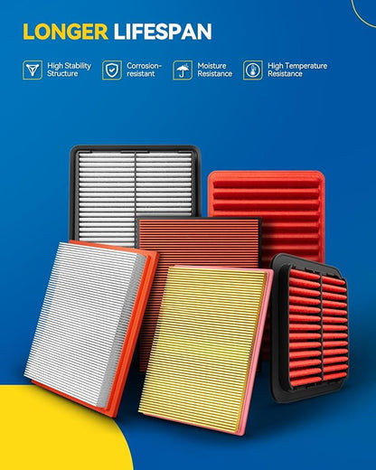 PHILTOP Engine Air Filter, CA10544 2PCS Compatible - Image 5
