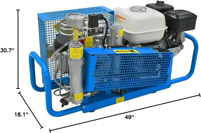 TUXING 4500Psi 300Bar High Pressure Diving Compressor, 3.5CFM100L/min Air Flow - Image 9