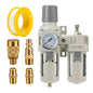 3/8" NPT Compressed Air Filter Regulator Lubricator Combination, Water/Oil Trap by Unknown