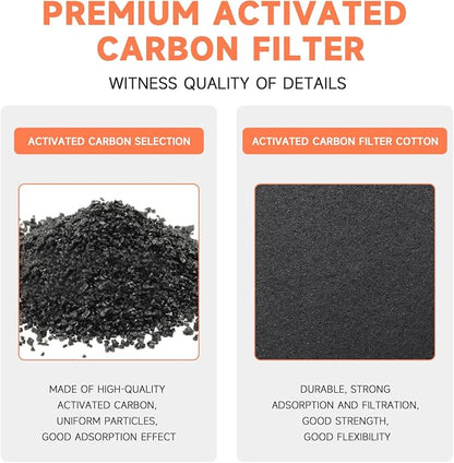 4x10 Inch Air Vent Filters Activated Charcoal Carbon, Thickened Filter Premium - Image 3