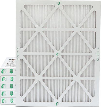 Glasfloss 14x20x2 MERV 10 2" Inch Pleated Air Filters Box of 6. Actual Size: by Glasfloss